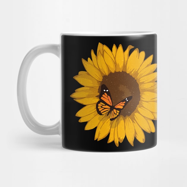 Sunflower Butterfly by area-design